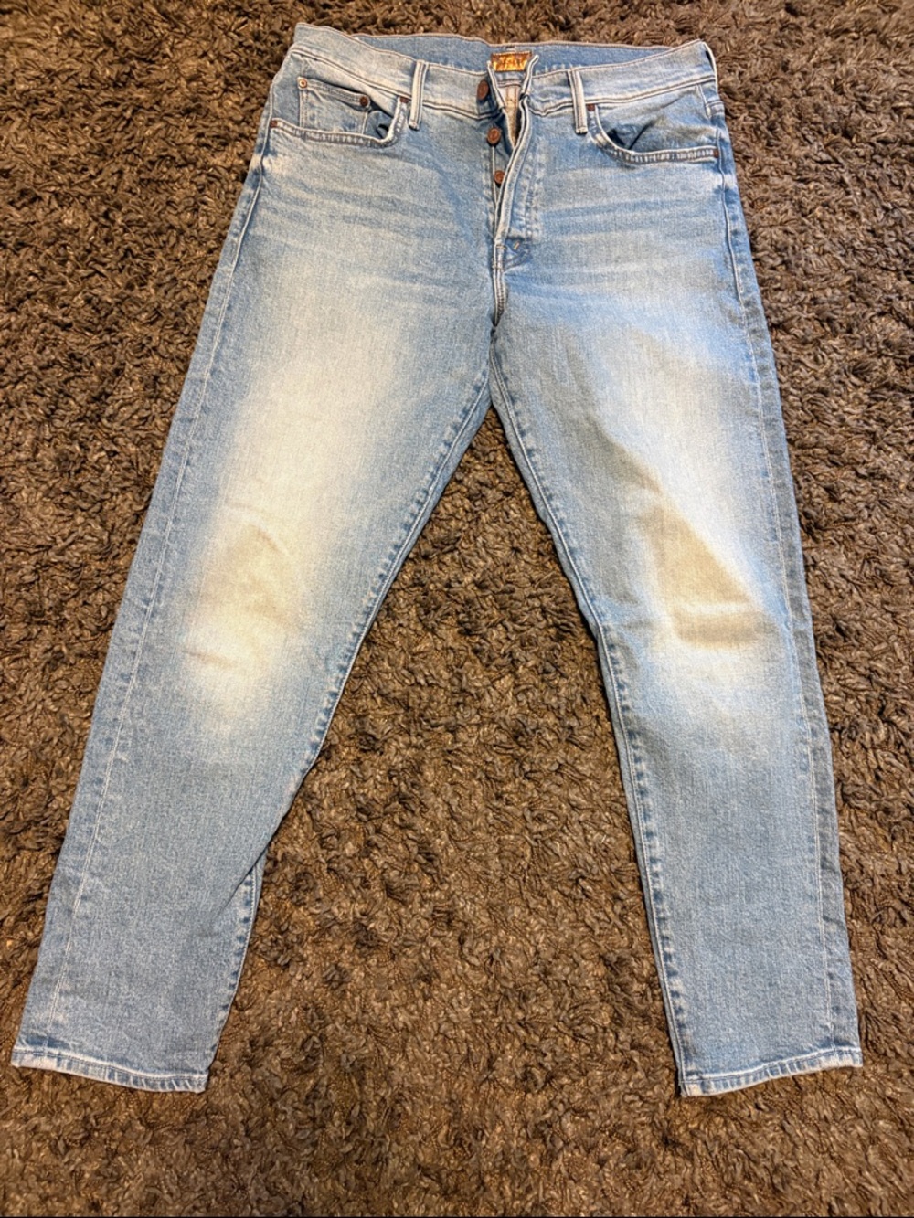 MOTHER Light Blue Denim Jeans-  The Stinger Flood